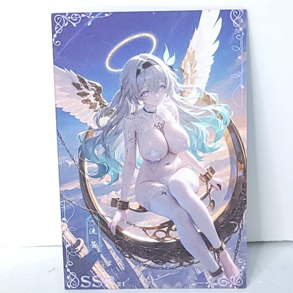 Firefly Waifu Card Anime Girl Matchmaker Angel Wall Art Oversized Board A5 - Picture 1 of 4